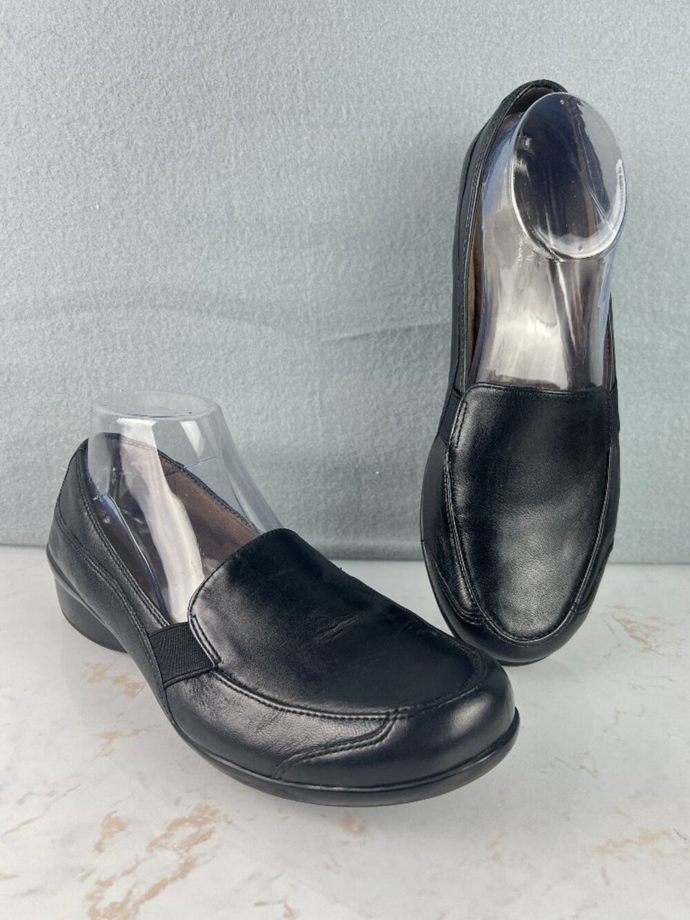 Natural Soul All Thru Comfort Walking Shoe Office Business Casual Black Sneaker
